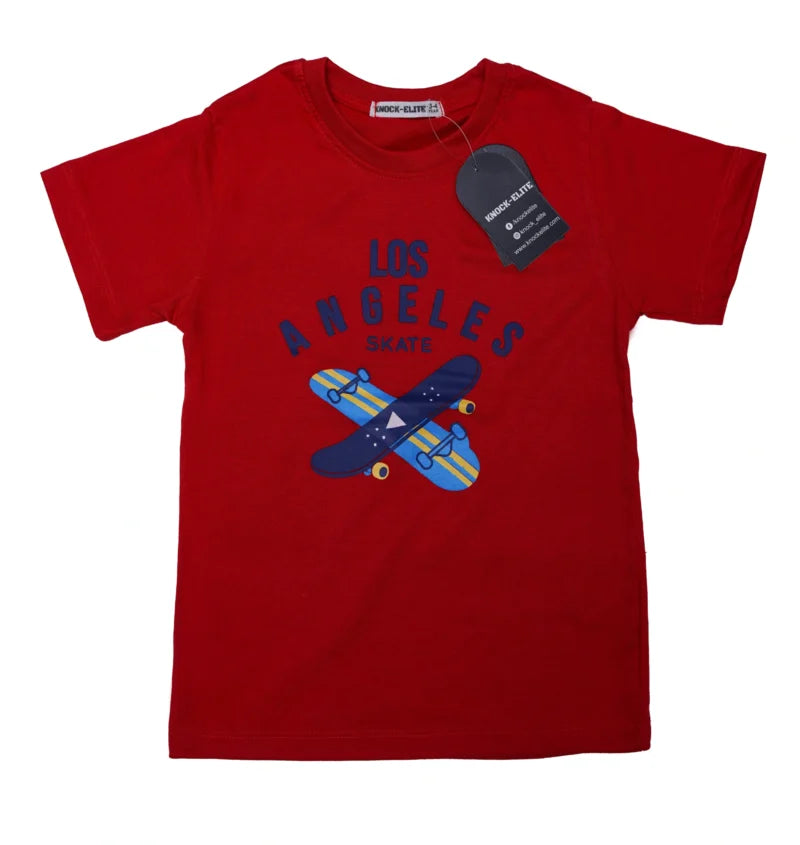 Kids Wear Los Angeles Suit – Red T-shirt & Short