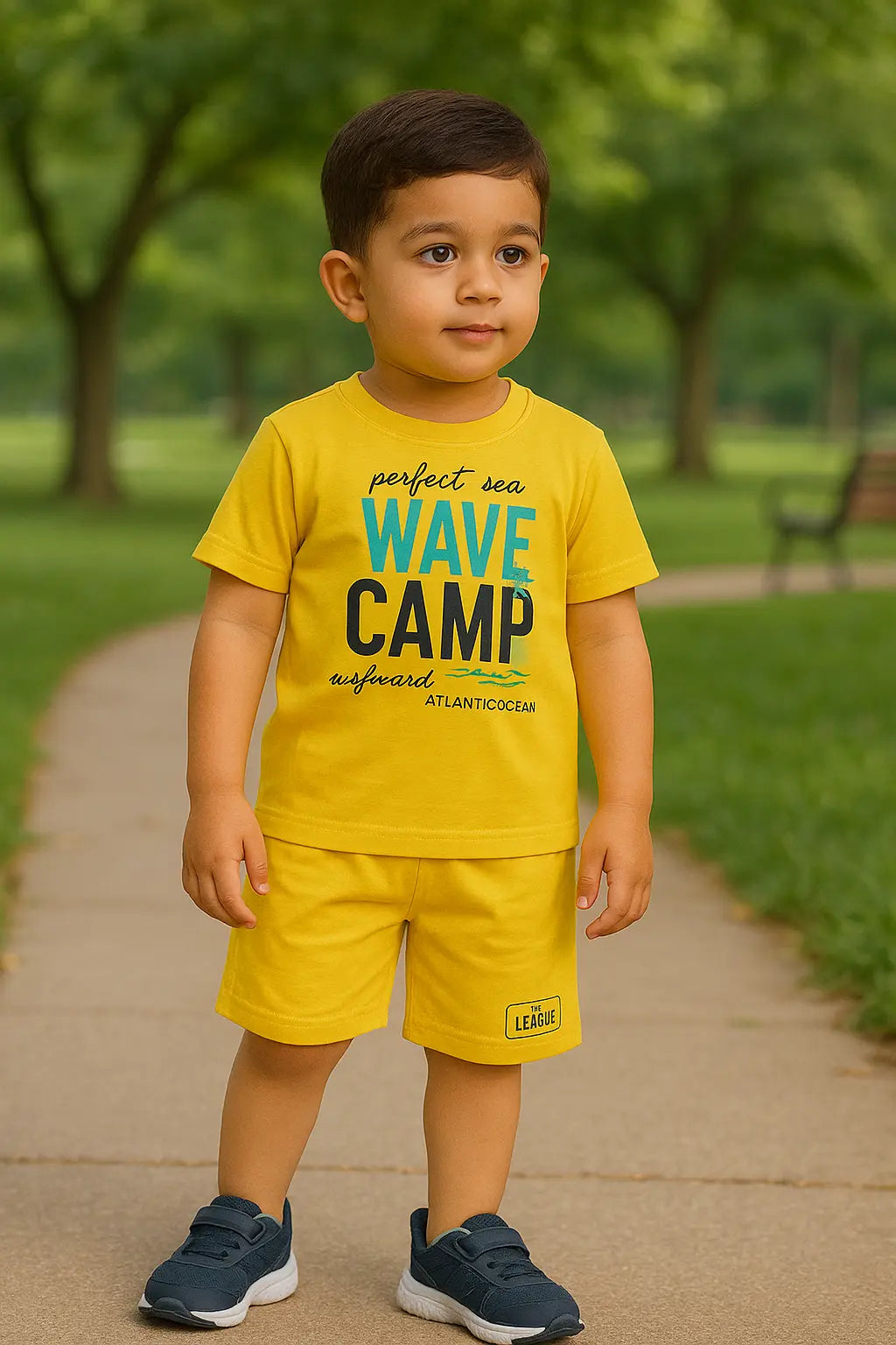 Toddler Bright Wave Outfit – Bright Yellow