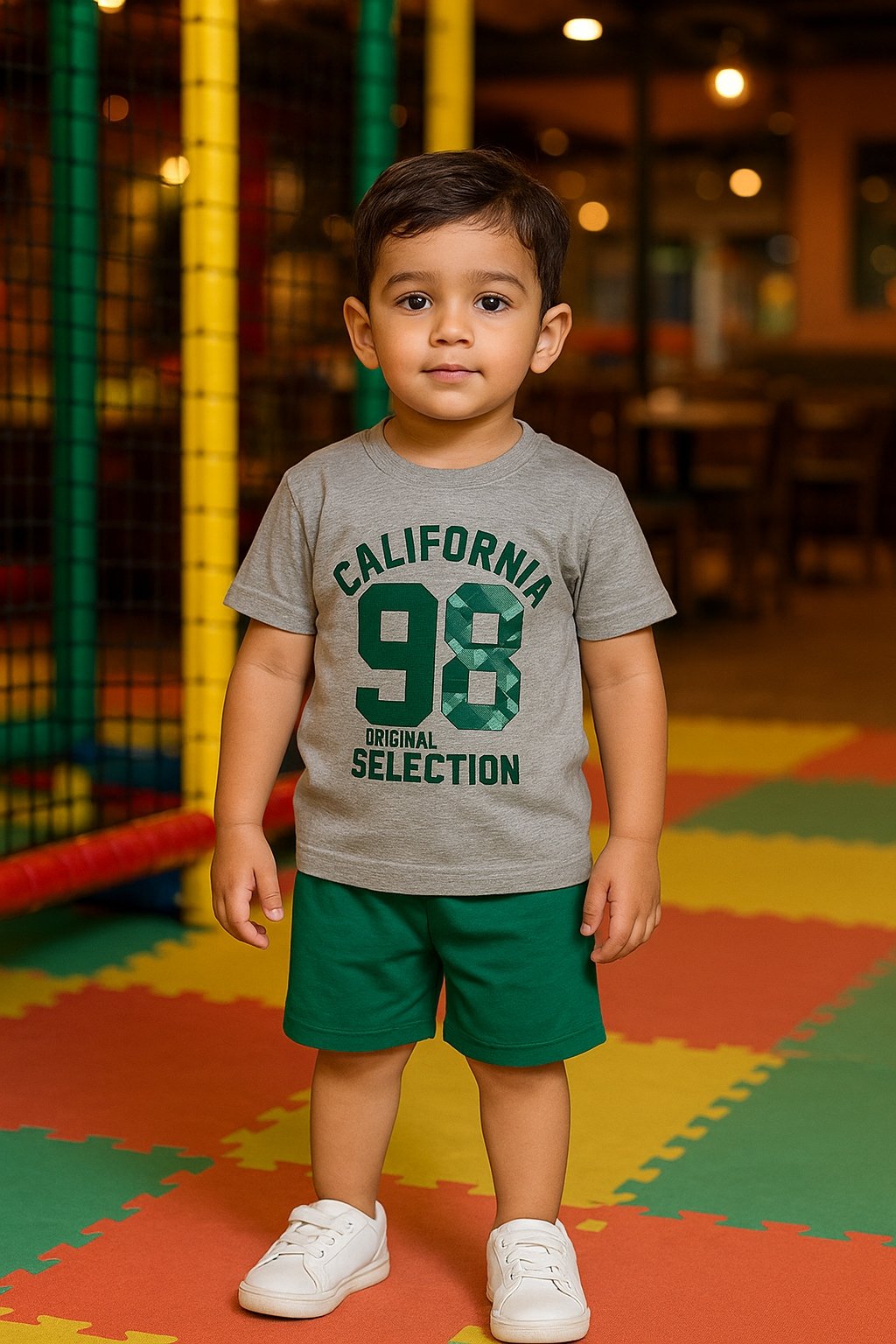 Summer Collection California 98 Print T-shirt & Short for Boys
