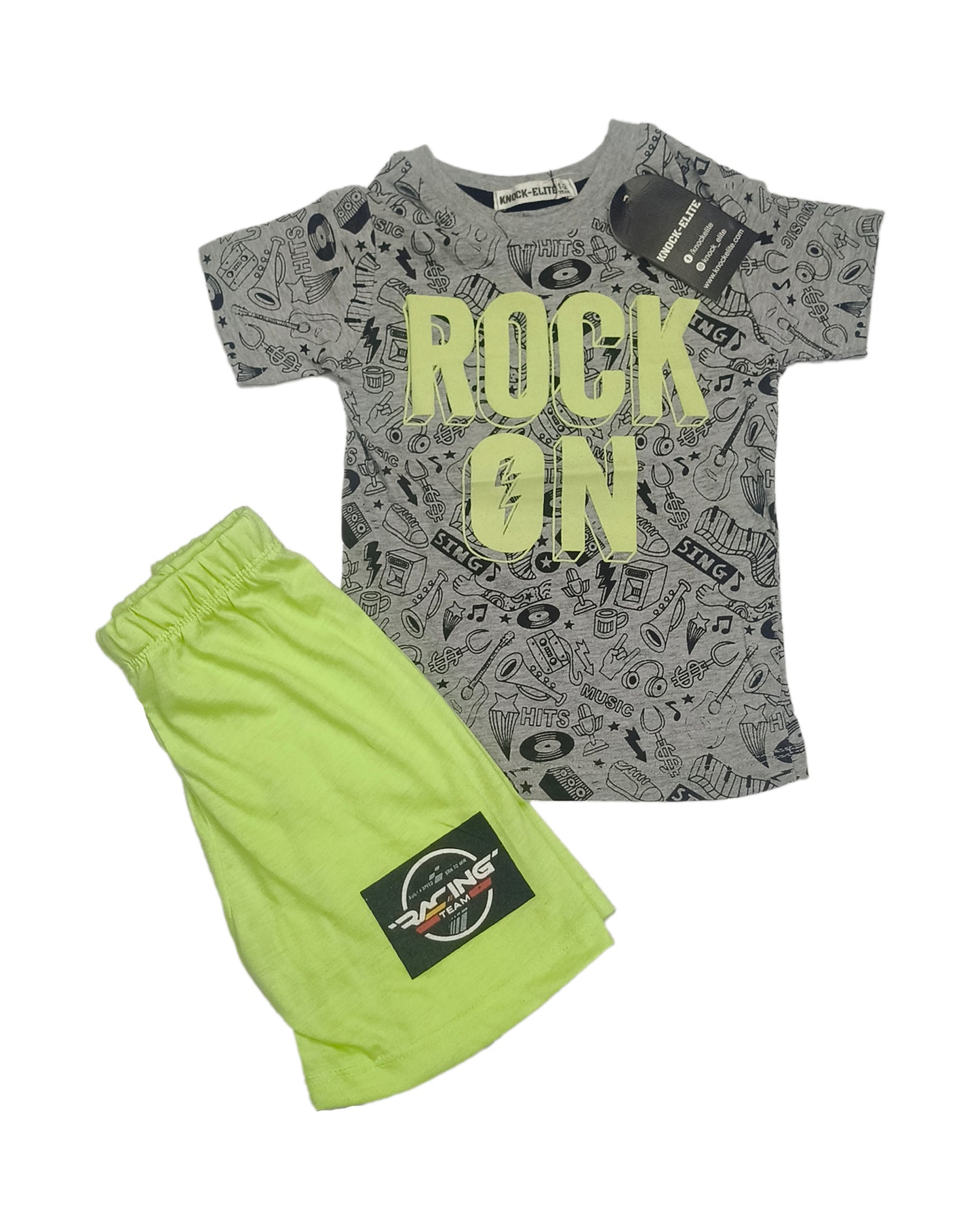 Baby Boy Clothes – 2-Piece "Rock On" Summer Set