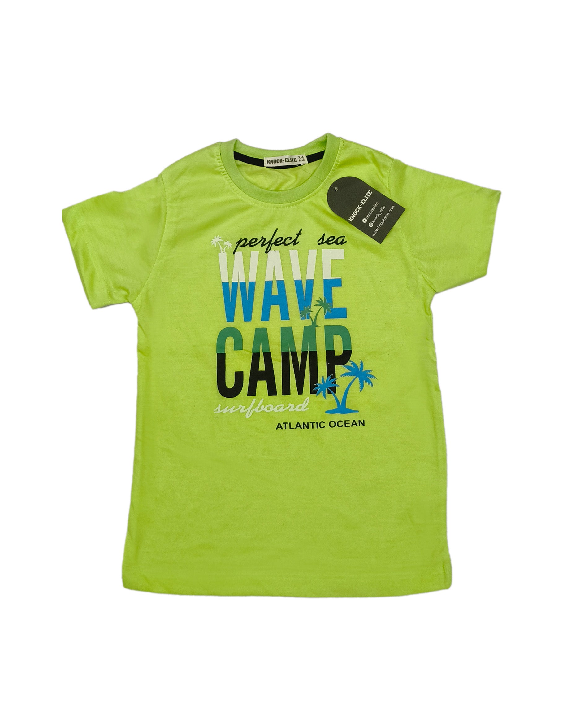 Toddler Bright Wave Outfit – Lime Green