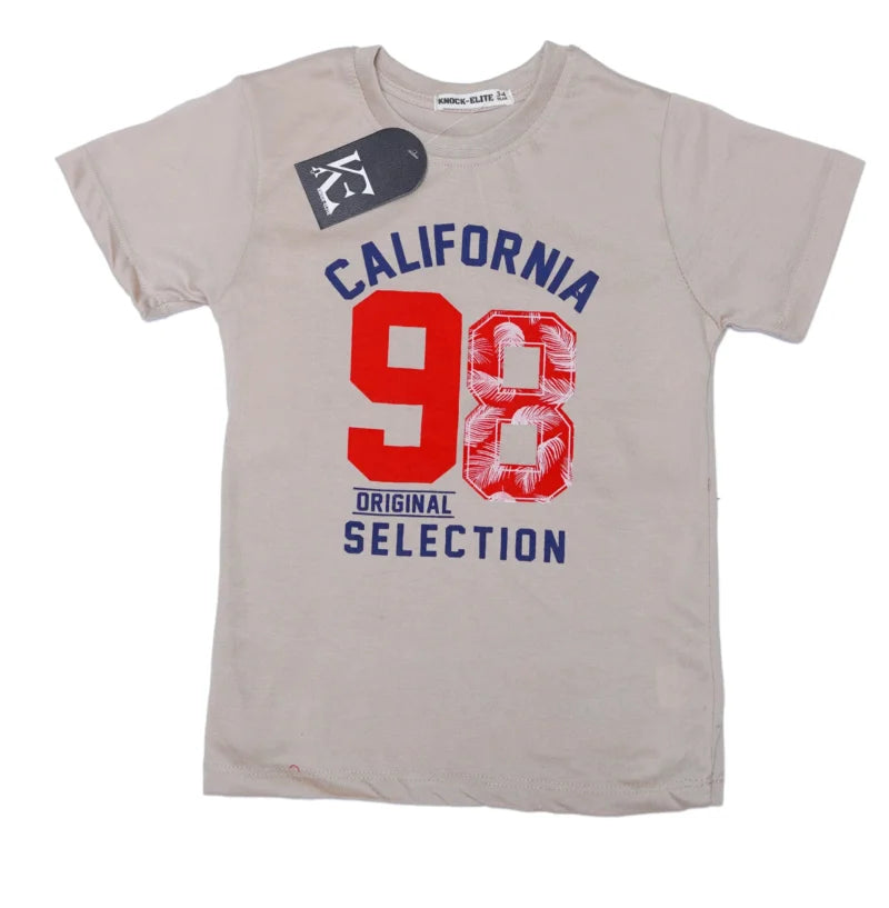 Summer Collection California 98 Print T-shirt & Short for Boys
