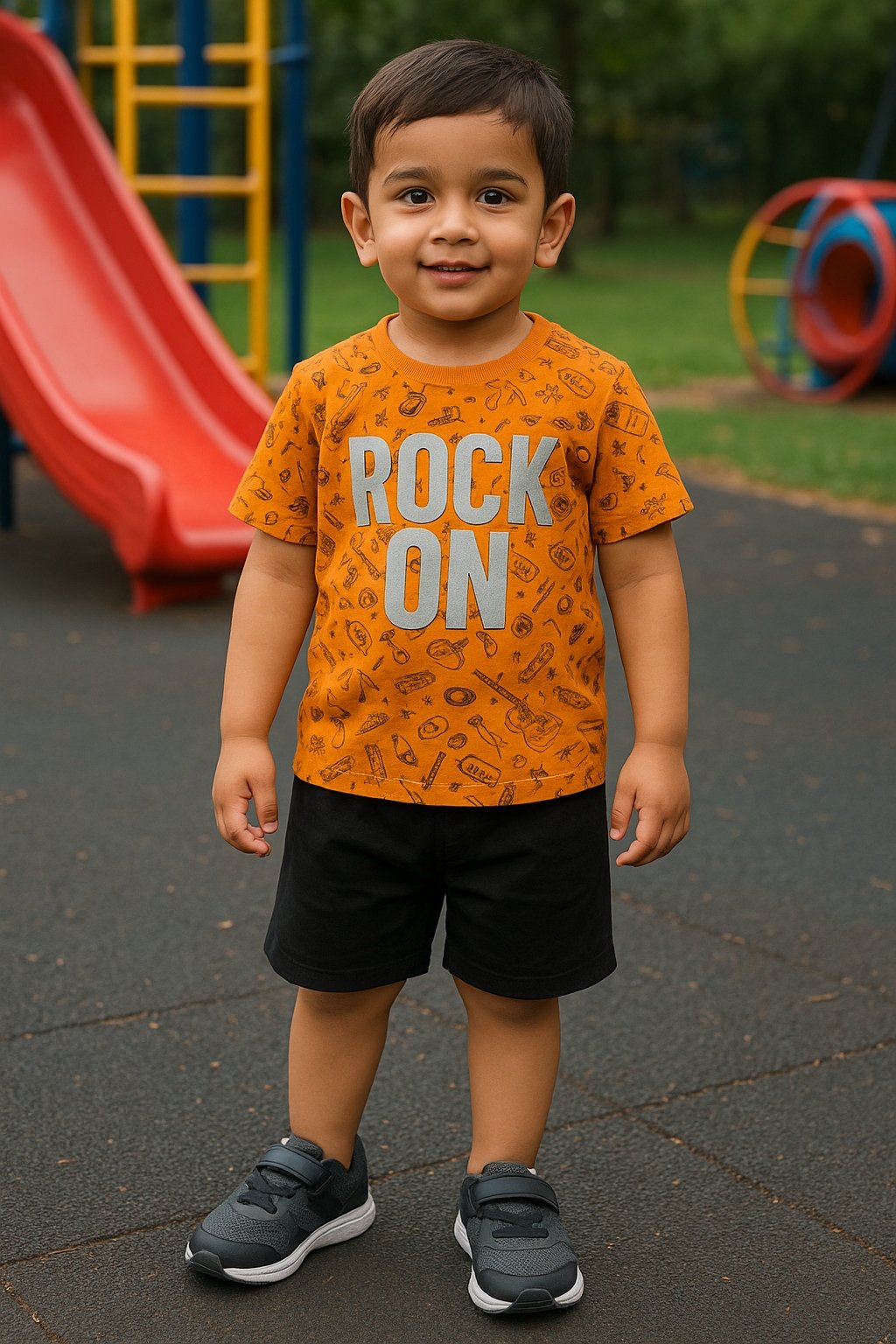 Baby Boy Clothes – 2-Piece Rock On Summer Set