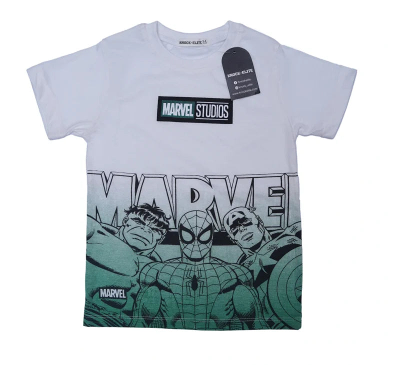 Baby Boy Summer Clothe – Print Marvel T-shirt & short