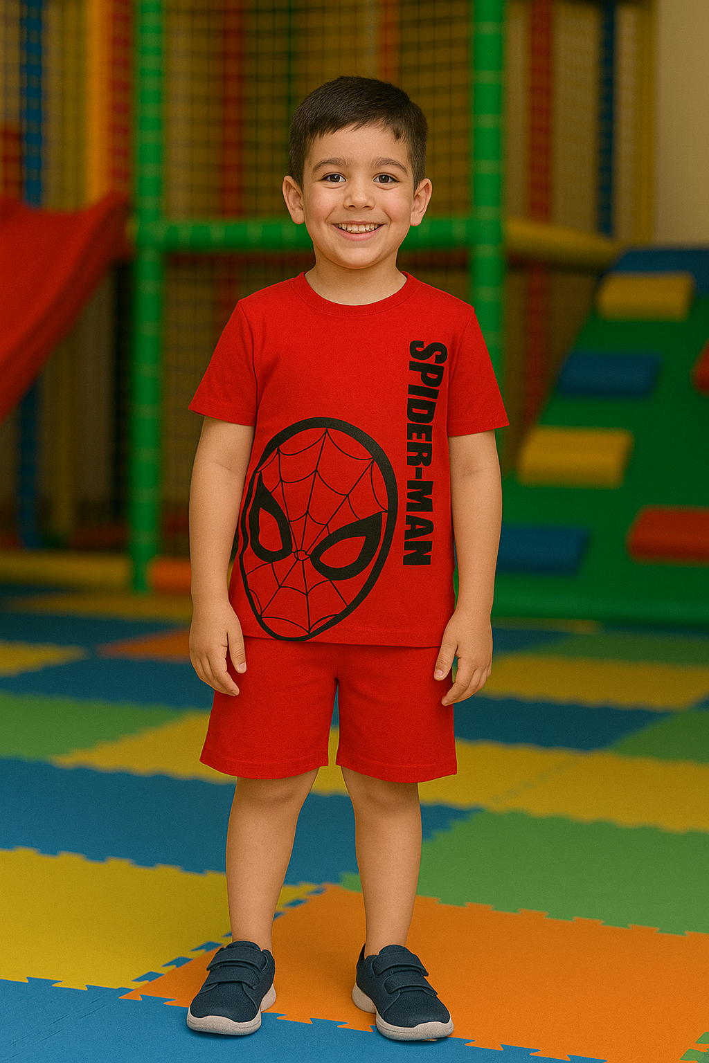 Knock Elite Kids Collection Spider Man for Boys – Half Sleeves