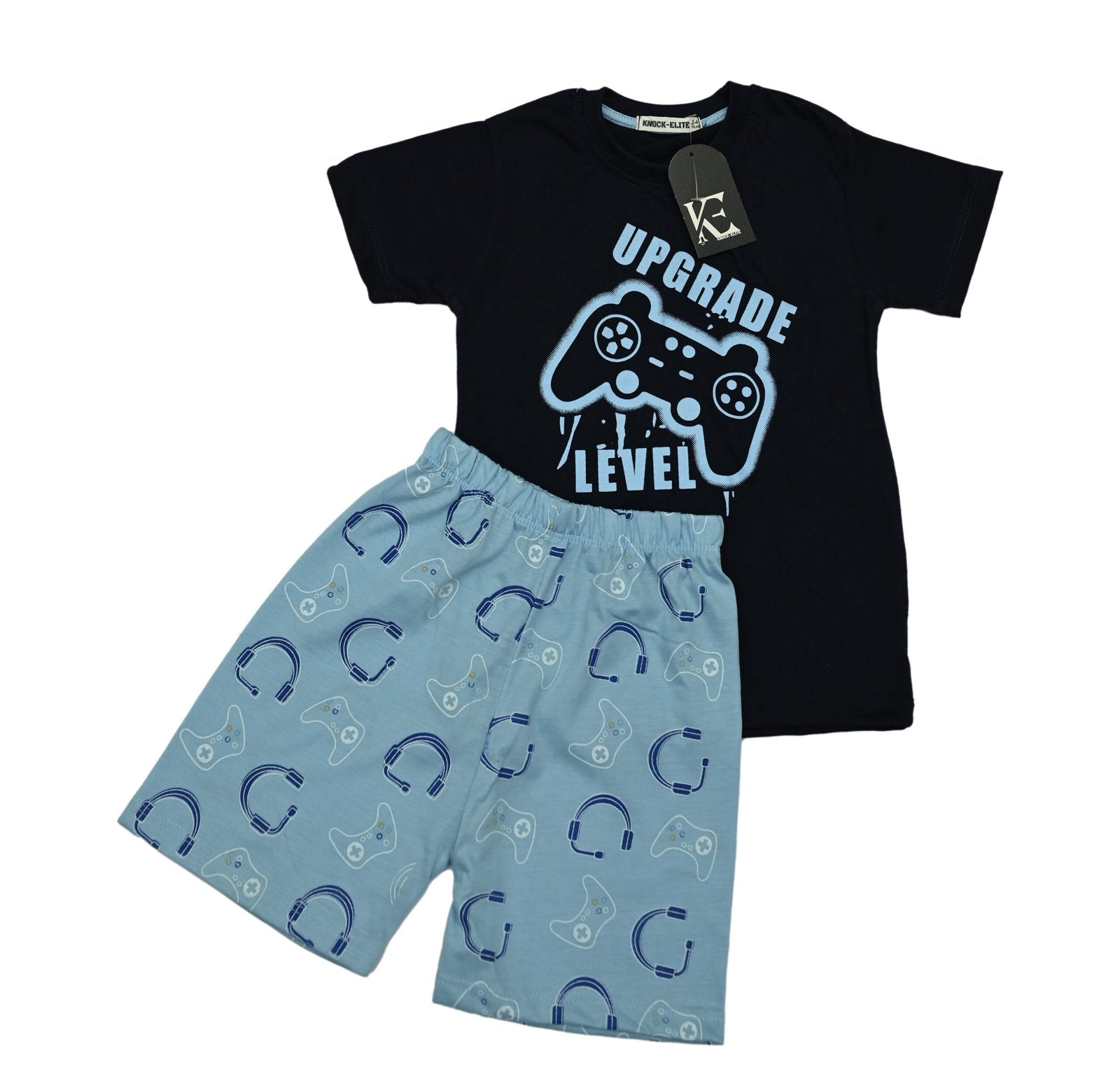 Baby Boy Gamer Mode – Black Gaming Summer Set