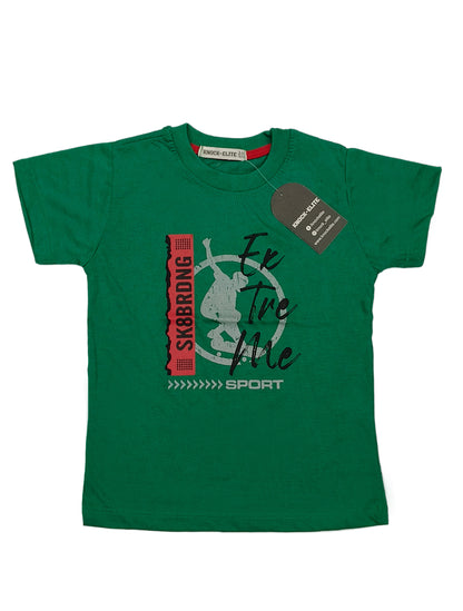 Baby Boy Clothes Extreme Skateboarding - Green Summer Set"